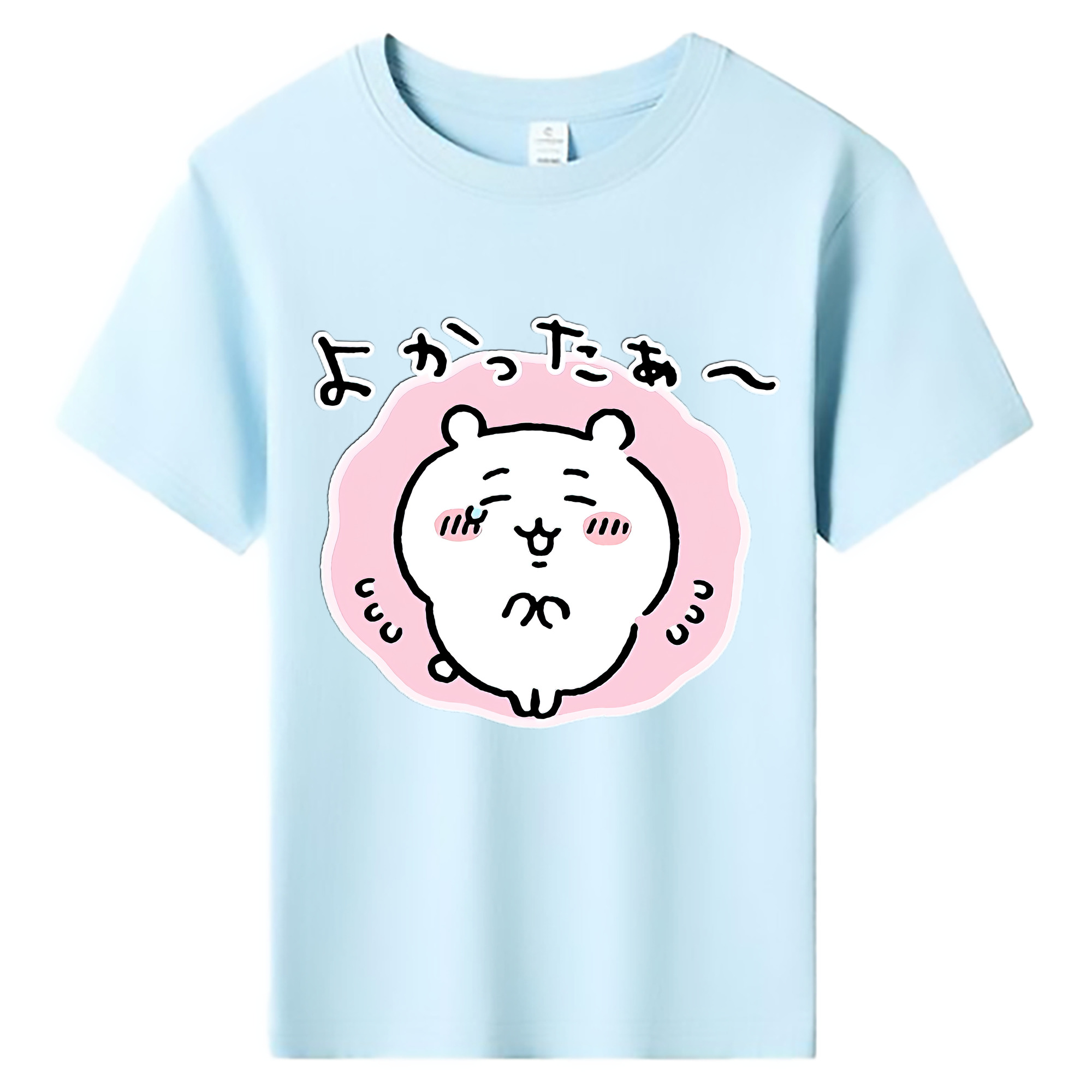 （画像用） ちいかわ ちいかわ Chii-kawa chiikawa 綿100％キッズTシャツ（フロントプリント）